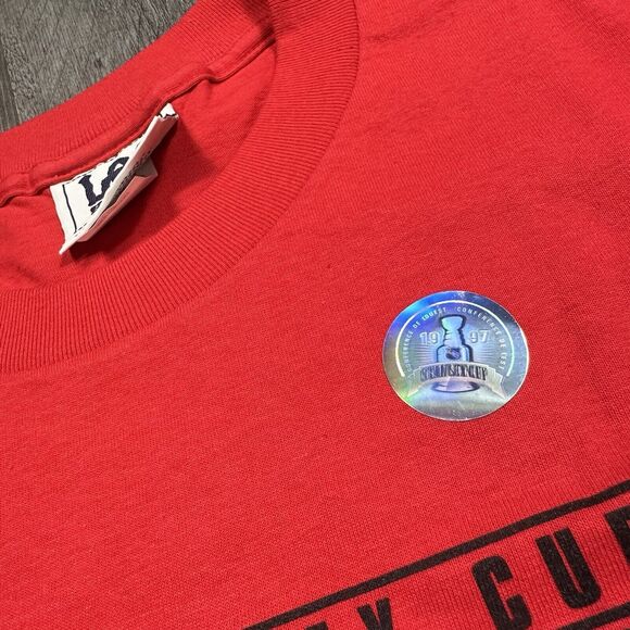 Vintage Detroit Red Wings Stanley Cup Champions 1997 NHL T Shirt Size L Large - Picture 3 of 8